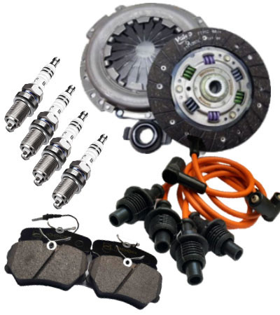 پکیج مصرفی پژو 405 (دیسک و صفحه کلاچ + لنت ترمز + وایرشمع تقویتی + شمع )